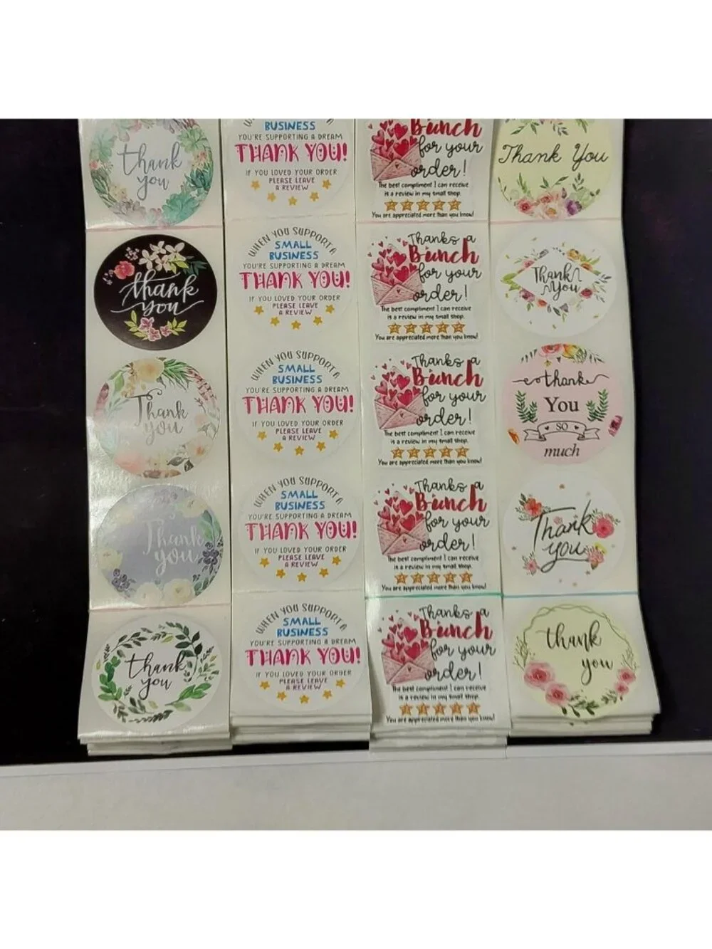Thank You Stickers 100 Stickers